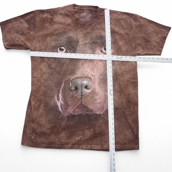 The Mountain by Liquid Blue 'Chocolate Lab' Face Cotton T-Shirt Brown Unisex XL - Picture 4 of 7